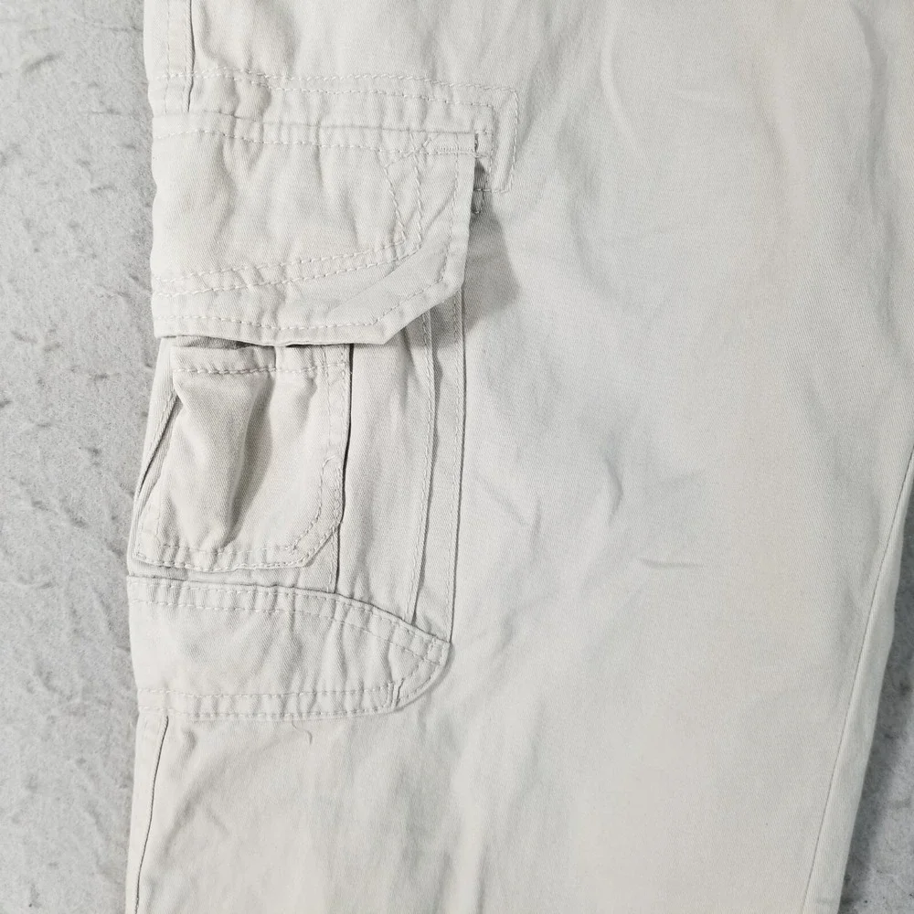 Univibe cargo pants men's 34x30 gray cotton grunge Street Y2K belt